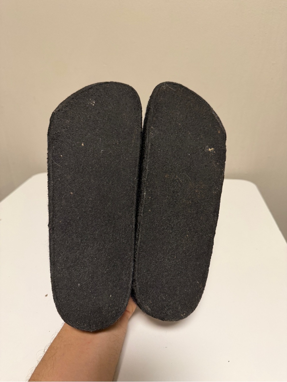 Birkenstock Zermatt Rivet Shearling Clogs Dark Blue Wool US L 10 M 8 EU 41 - Picture 6 of 8